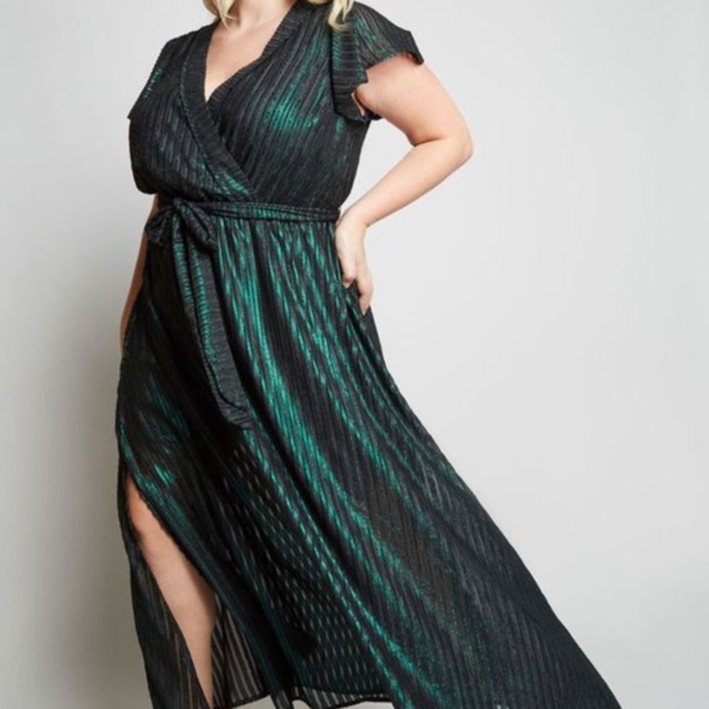 ModCloth Your Time to Shine Emerald Maxi Dress